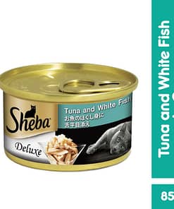 Sheba Can Cat Food Wet Food Tuna & Whitefish in Gravy 85g