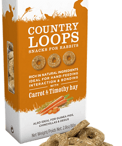 Supreme Country Loops with Carrot & Timothy Hay 80g