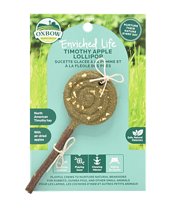 Oxbow Enriched Life - Apple Lollipop Treats & Toy for Small Animals