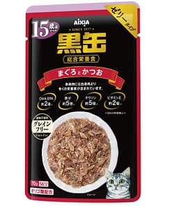 Aixia Kuro-can Pouch > 15yrs-Tuna & Skipjack Wet Food for Cats 70g