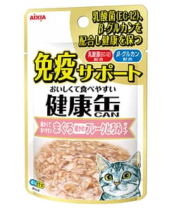Aixia Kenko Pouch Immunity Support - Tuna Flake with Rich Sauce  Wet Food for Cats 40g