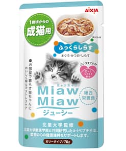 Aixia Miaw Miaw Juicy Pouch-Whitebait Wet Food for Cats 70g