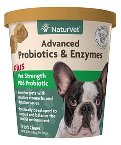 NaturVet Advanced Probiotics & Enzymes For Dog 70ct