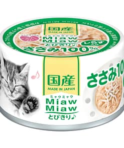 Aixia Miaw Miaw-Chicken Fillet w/Whitebait  Wet Food for Cats 60g
