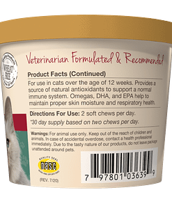 Naturvet Aller 911 Cat Allergy Aid Plus Antioxidants for Cats 60ct