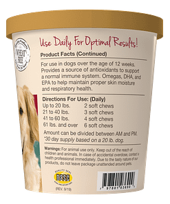 NaturVet Aller-911 Allergy Aid Plus Antioxidants for Dog 70ct