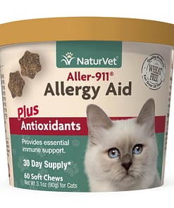 Naturvet Aller 911 Cat Allergy Aid Plus Antioxidants for Cats 60ct