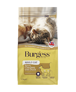 Burgess British Chicken with Duck  Adult Cat Dry Food 1.5kg