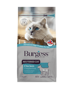 Burgess Neutered Cat Dry Food 1.5kg