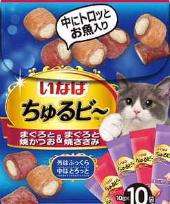 CIAO Churu Bee Mixed (Maguro & Grilled Chicken) Food for Cats 10g (10pcs)