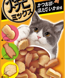 CIAO Soft Bits Mix-Tuna and Chicken Fillet with Dried Bonito, Scallop and Squid Flavor food for Cats 25g