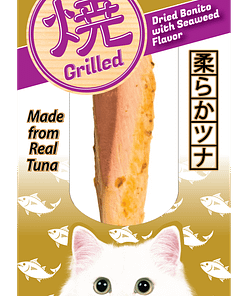CIAO Grilled Tuna-Dried Bonito with Seaweed Powder Flavor Food for Cats 15g