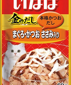 CIAO Tuna Golden Stock Pouch with Chicken Fillet in Jelly Wet Food for Cats 60g