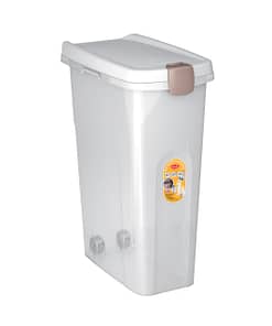 Stefanplast Premium Food Container Clear with Wheels 40L