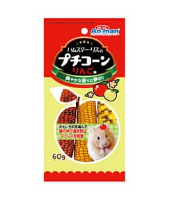 Animan Mini Corn Apple Flavour for Hamster & Squirrel - 60g