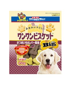 Doggyman Bowwow Sweet Potato & Chicken Liver Big Biscuit Dog Treats 450g