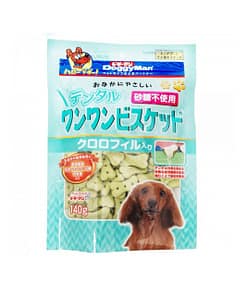 Doggyman Dental Biscuit with Chlorophyll Dog Treats 140g