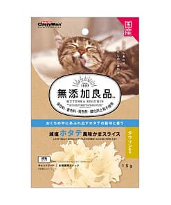 Cattyman Non Add Low-salt Scallop Flavored Slices Cat Treat 15g