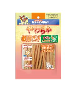 Doggyman Cartilage Sandwich Strip Gizzard & Vegetable Dog Treats 60g