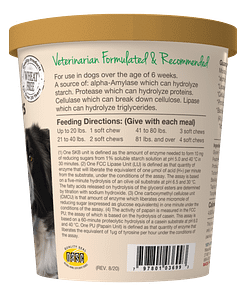 NaturVet Digestive Enzymes Plus Probiotics & Prebiotics for Dog 70ct