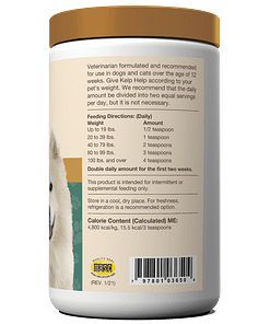 NaturVet Kelp Help Supplement Powder Plus Omegas For Dog & Cat 1lb