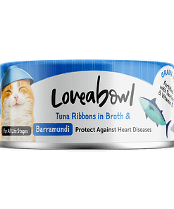 Loveabowl Tuna Ribbons in Broth with Barramundi Wet Food for Cat 70g
