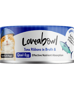 Loveabowl Tuna Ribbons in Broth with Quail Egg Wet Food for Cat 70g