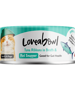 Loveabowl Tuna Ribbons in Broth with Red Snapper Wet Food for Cat 70g