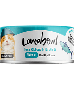 Loveabowl Tuna Ribbons in Broth with Shirasu Wet Food for Cat 70g