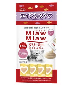 Aixia Miaw Miaw Creamy-Healthy Senior Care Treats for Cats 15g (4pcs)