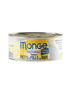 Monge Natural Tuna And Chicken With Corn Wet Food for Cats 80g