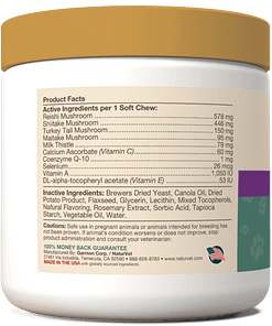 NaturVet Mushroom Max With Turkey Tail For Dog & Cat 60ct