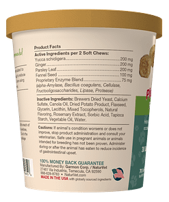 NaturVet No Toot Gas Aid Plus Fennel For Dog 70ct