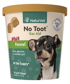 NaturVet No Toot Gas Aid Plus Fennel For Dog 70ct