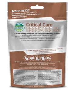 Oxbow Critical Care Fine Grind Papaya Flavor Supplements