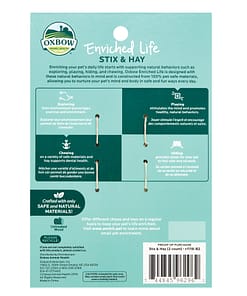 Oxbow Enriched Life - Stix & Hay Toy for Small Animals