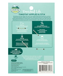 Oxbow Enriched Life - Timothy Apples & Stix Toy for Small Animals