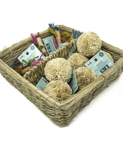 Oxbow Enriched Life - Play Pom & Rainbow Knot Basket for Small Animals