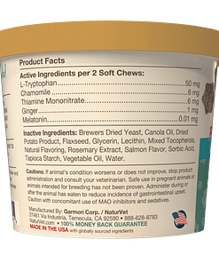 Naturvet Quiet Moments Calming Aid Plus Melatonin for Cats 60ct