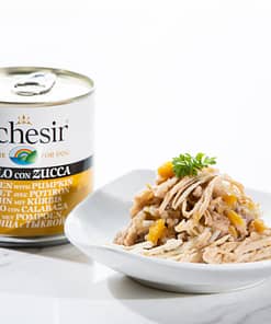 Schesir Dog Can in Chicken with Pumpkin Wet Dog Food 285g