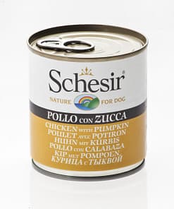 Schesir Dog Can in Chicken with Pumpkin Wet Dog Food 285g