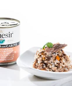 Schesir Dog Can in Tuna with Carrots Wet Dog Food 285g