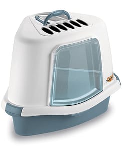 Stefanplast Sprint Corner Plus Cat Litter Box Steel Blue