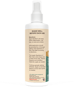 NaturVet Septiderm-V Soothing Formula Skin Care Bath for Dog & Cat 8oz
