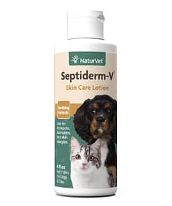 NaturVet Septiderm-V Soothing Formula Skin Care Lotion for Dog 4oz
