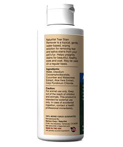 NaturVet Tear Stain Topical Remover Plus Aloe for Dog & Cat 4oz