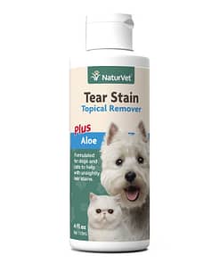 NaturVet Tear Stain Topical Remover Plus Aloe for Dog & Cat 4oz