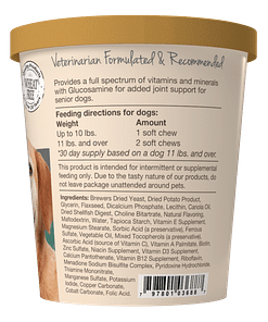 NaturVet VitaPet Senior Plus Glucosamine for Dog 60ct