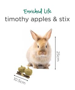 Oxbow Enriched Life - Timothy Apples & Stix Toy for Small Animals
