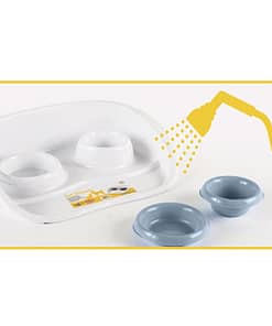 Stefanplast Set Dinner Bowl Steel Blue 0.25L+0.3L
